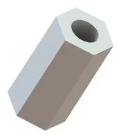 Essentra Components Hs-6-8 Spacer, Pvc, 6.4Mm X 25.4Mm