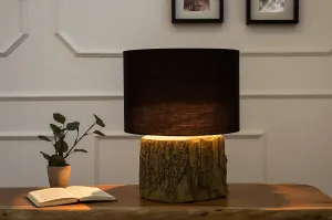 Estila Designová originální stolní lampa Tara 40cm černá