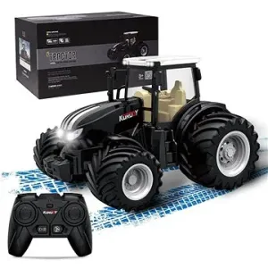 Korodyk traktor kovový 2,4 Ghz s širokými koly, LED osvětlení, zvuk