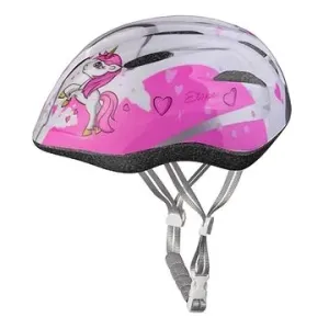 Etape Rebel dětská cyklistická helma bílá-růžová S-M