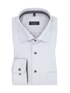 Nadměrná velikost: Eterna, Business košile s náprsní kapsou, vzorovaná, comfort fit Grey #4790621