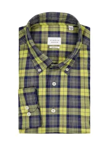 Nadměrná velikost: Eterna, Flanelová košile s podílem lyocellu, comfort fit žlutý #5441051