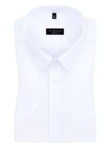 Nadměrná velikost: Eterna, Košile s krátkým rukávem z bavlny, nežehlivá úprava, comfort fit Bílá