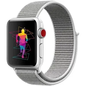 Eternico Airy pro Apple Watch 42mm / 44mm / 45mm / Ultra 49mm Elephant Gray and White edge