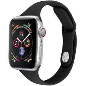 Eternico Essential Thin pro Apple Watch 38mm / 40mm / 41mm solid black velikost S-M