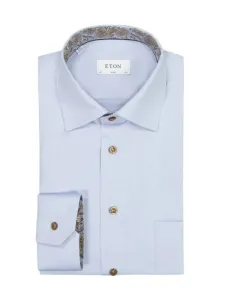 Nadměrná velikost: Eton, Bavlněná košile s podložením, classic fit Světle Modrá