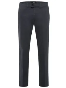 Nadměrná velikost: Eurex, Bavlněné kalhoty s hladkou přední částí, podíl streče Antracit #5276114