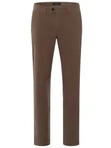 Nadměrná velikost: Eurex, Pružné chino kalhoty z luxusního bavlněného materiálu Hnědá #5286611