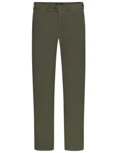 Nadměrná velikost: Eurex, Pružné chino kalhoty z luxusního bavlněného materiálu Olive #5329844