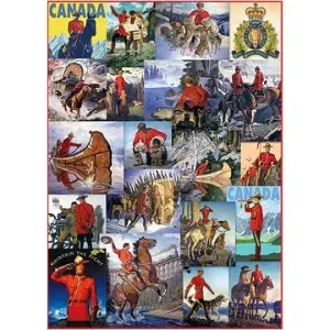Eurographics Puzzle Královská kanadská jízdní policie - koláž 1000 dílků