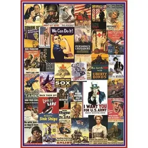 Eurographics Puzzle Plakáty z 1. a 2. světové války 1000 dílků