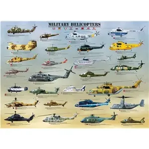 Eurographics Puzzle Vojenské helikoptéry XL 500 dílků
