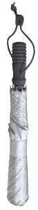 EuroSchirm teleScope handsfree UV teleskopický trekingový deštník s upevněním na batoh, stříbrný