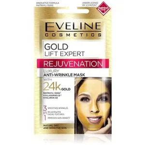 EVELINE COSMETICS Gold Lift expert rejuvenation luxury anti-wrinkle mask 3v1 7 ml