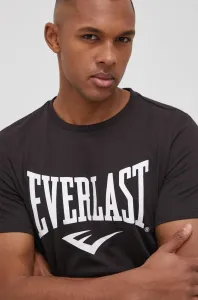 Bavlněné tričko Everlast černá barva, s potiskem #4282700