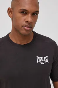 Bavlněné tričko Everlast černá barva, s potiskem #1969899