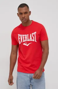 Bavlněné tričko Everlast červená barva, s potiskem #4698876