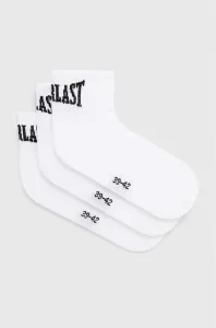Ponožky Everlast 3-pack pánské, bílá barva