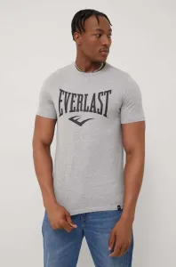 Tričko Everlast pánský, šedá barva, melanžový #4651728