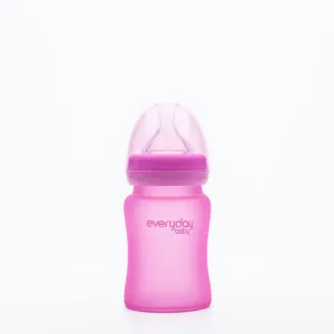EVERYDAY BABY - Láhev sklo, senzor, 150ml, pink