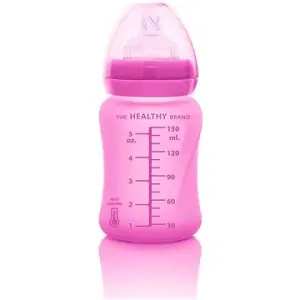 Everyday Baby láhev sklo s teplotním senzorem 150 ml Pink