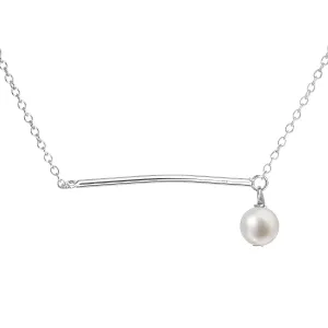 Evolution Group Perlový náhrdelník z pravých říčních perel bílý 22022.1