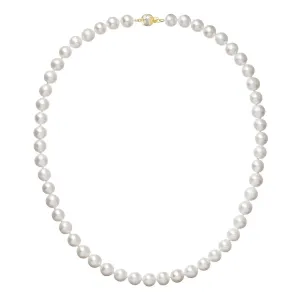 Evolution Group Perlový náhrdelník z říčních perel se zapínáním ze 14 karátového zlata 922003.1/9266A bílý