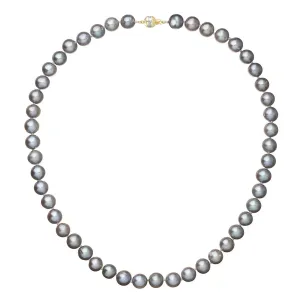 Evolution Group Perlový náhrdelník z říčních perel se zapínáním ze 14 karátového zlata 922028.3/9266A grey