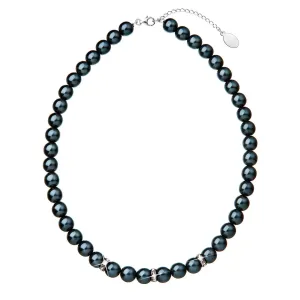 Evolution Group Elegantní perličkový náhrdelník s krystaly 32007.3 #983285