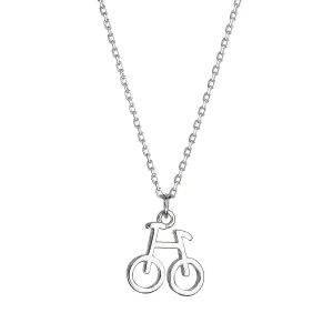 Evolution Group Stříbrný náhrdelník s přívěskem kolo 62004