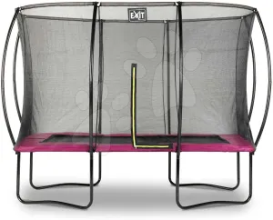 Trampolína s ochrannou sítí Silhouette trampoline Pink Exit Toys 214*305 cm růžová