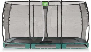 Trampolína s ochrannou sítí Allure Premium ground Exit Toys přízemní 214*366 cm zelená