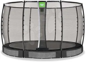 Trampolína s ochrannou sítí Allure Premium ground Exit Toys přízemní průměr 366 cm černá