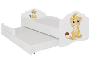 ArtAdrk Dětská postel CASIMO II | s přistýlkou Provedení: Lvík