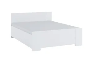 Expedo Manželská postel BONY + rošt, 160x200, bílá + pěnová matrace DE LUX 14 cm