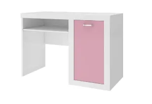 Expedo Dětský psací stůl JAKUB, color, bílý/růžový