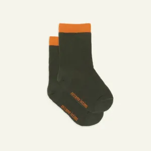 Ponožky khaki oranžový lem extreme intimo velikost: 24/27