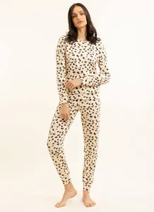 Dámské pyžamo dlouhý rukáv leopard Extreme Intimo velikost: 40