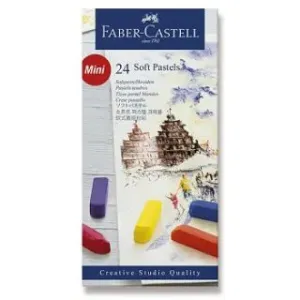 Suchý pastel Gofa set 24 barevný mini (Faber Castel - Suchý pastel)