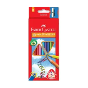 Pastelky Junior grip set 10 barevné (Faber Castel - Pastelky Klasik)