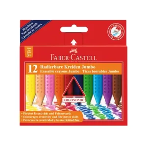 Pastelky Grip Jumbo Plastic Colour. set 12 barevné (Faber Castel -)