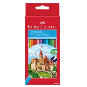 Pastelky Castell set 12 barevné (Faber Castel - Pastelky Klasik)