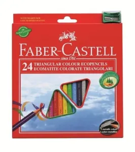 Pastelky ECO Triangular standard set 24 barevné (Faber Castel - Pastelky)