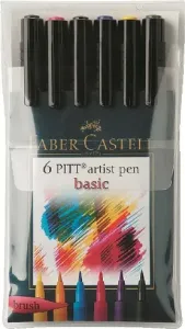 PITT umělecké pera set 6 Basic (Faber Castel - Umělecké pera Pitt)
