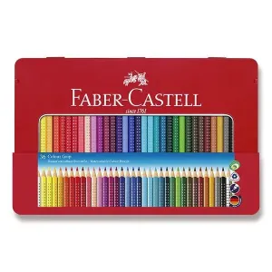 Sada Pastelky Faber-Castell Grip 2001 v plechové krabičce - 36 barev 0086/1124350 + 5 let záruka, pojištění a dárek ZDARMA