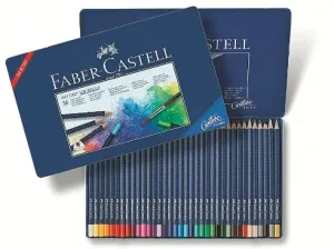 Akvarelové pastelky Art Grip set 36 barevné - plech (Faber Castel -)