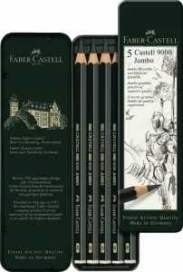 Tužky CASTELL 9000 Jumbo / 5 - plech (Faber Castel - Grafitové tužky)