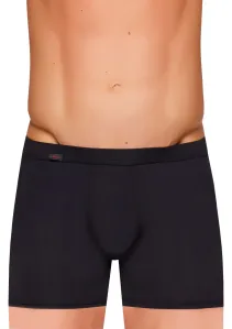 Pánské jednobarevné boxerky s delší nohavičkou Amante Fabio Barva/Velikost: černá / L/XL #2246234