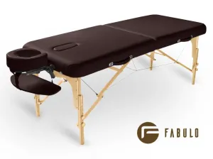 Fabulo GURU Set dřevěný masážní stůl Barva: čokoládová