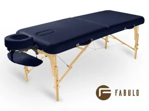 Fabulo GURU Set dřevěný masážní stůl Barva: tmavě modrá
